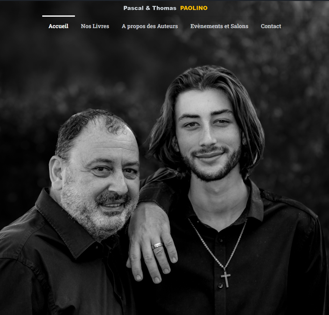 Capture d’écran du site Pascal & Thomas Paolino